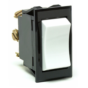 Weather-Resistant Momentary Rocker Switch – SPDT, (On)-Off-(On), 3 Screws