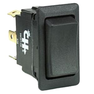 Weather-Resistant Rocker Switch – DPDT, On-Off-On, 6 Blades