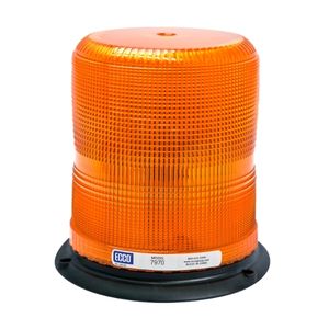 Pulse® II Aluminum-Based LED Strobe Beacon w/ Pulse8 Flash Patterns - Class I, 12-24V, 3 Bolt/1" Pipe (Amb)