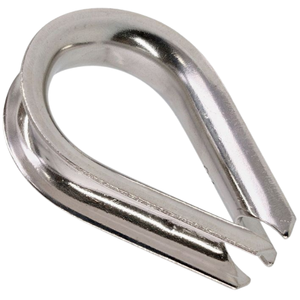 Zinc-Plated Light-Duty Wire Rope Thimble - 1/4"