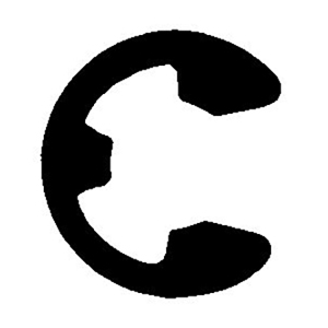 1/2" E-Type Retaining Ring - Phosphate and Oil