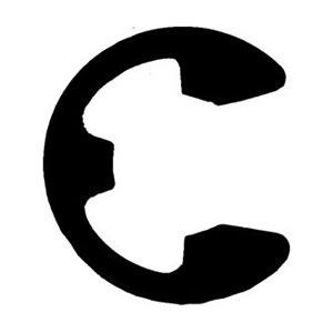 5/8" E-Type Retaining Ring - Phosphate and Oil