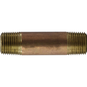 Extra Heavy Red Brass Nipple
