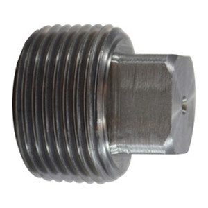 Black Steel Square Head Plug
