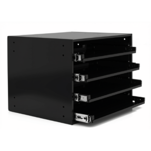 Large 4-Drawer Bearing Rack – Black