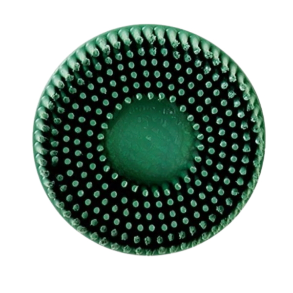 Bristle Disc – 3 Inch Diameter, Green, 50 Grit, 10 Discs per Box