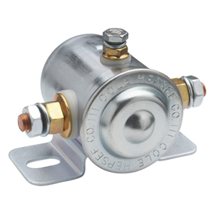 Continuous Duty Grounded Solenoid – 85A, 24V, 3 Studs