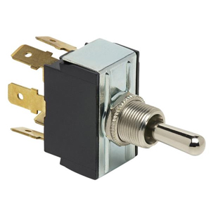 Heavy Duty Toggle Switch – DPDT, On-Off-On, 6 Blades
