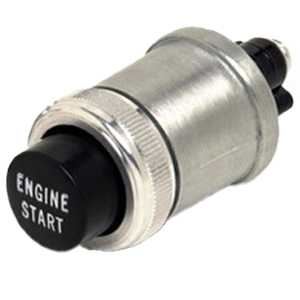 Engine Start Momentary Push-Button Switch – SPST, Off-(On), 2 Screws