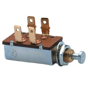 Momentary Door Push-Button Switch – DPST, On-(Off), 4 Blades