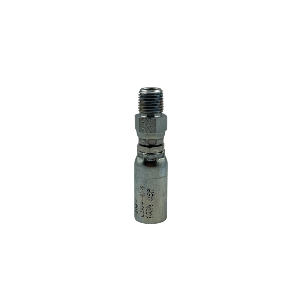Male Pipe Swivel – NPTF, 1/4" Hose x 1/4" Pipe (1/4"-18 Thread), Carbon Steel