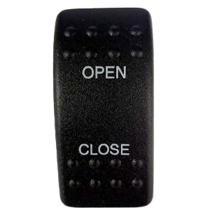 Rocker Switch Actuator with Open/Close Imprint