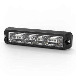Low-Profile Multi-Mount 5.2" Directional LED w/ 69 Flash Patterns - Class I, 12-24V, 2-Bolt (Amb/Grn)
