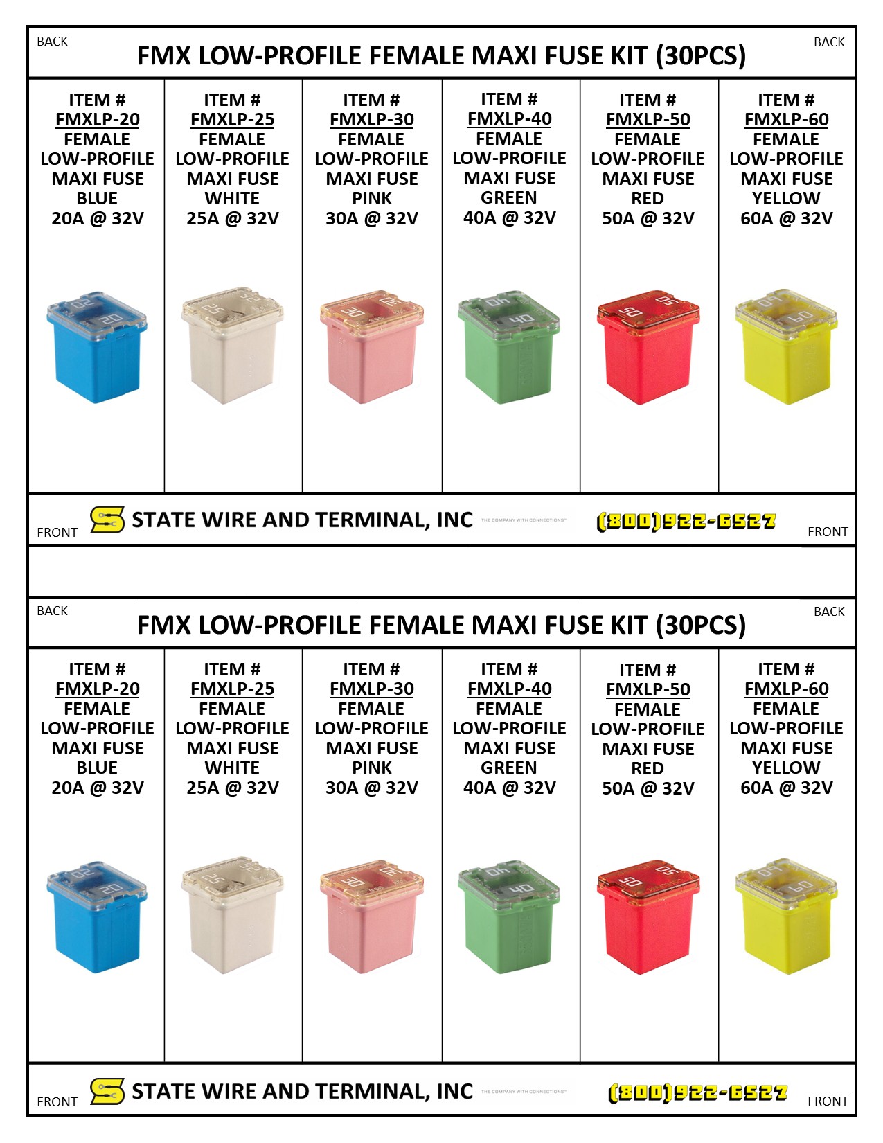 Low-Profile Maxi - (J-Case) - Fuse Kit