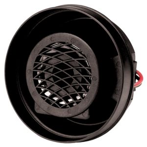 Round Sealed 4" Grommet-Mount Self-Adjusting Back-Up Alarm - 12-48V, 87-102dB