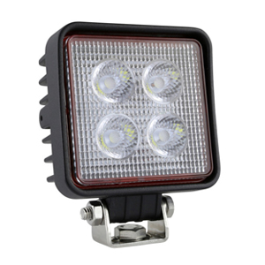 BriteZone™ Bracket-Mount Hardwired 3" LED Spot Work Light - 4 LEDs, 10-30V, 1100 lm (Wht)