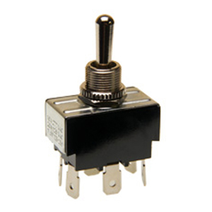 Momentary Toggle Switch – DPDT, (On)-Off-(On), 6 Blades