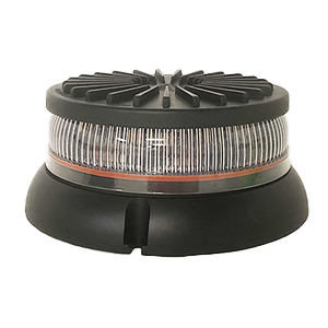 Mag-Mount 3" Tall LED Strobe Beacon w/ Cig Plug and Aluminum Base - Class I, 12-24V (Amb)