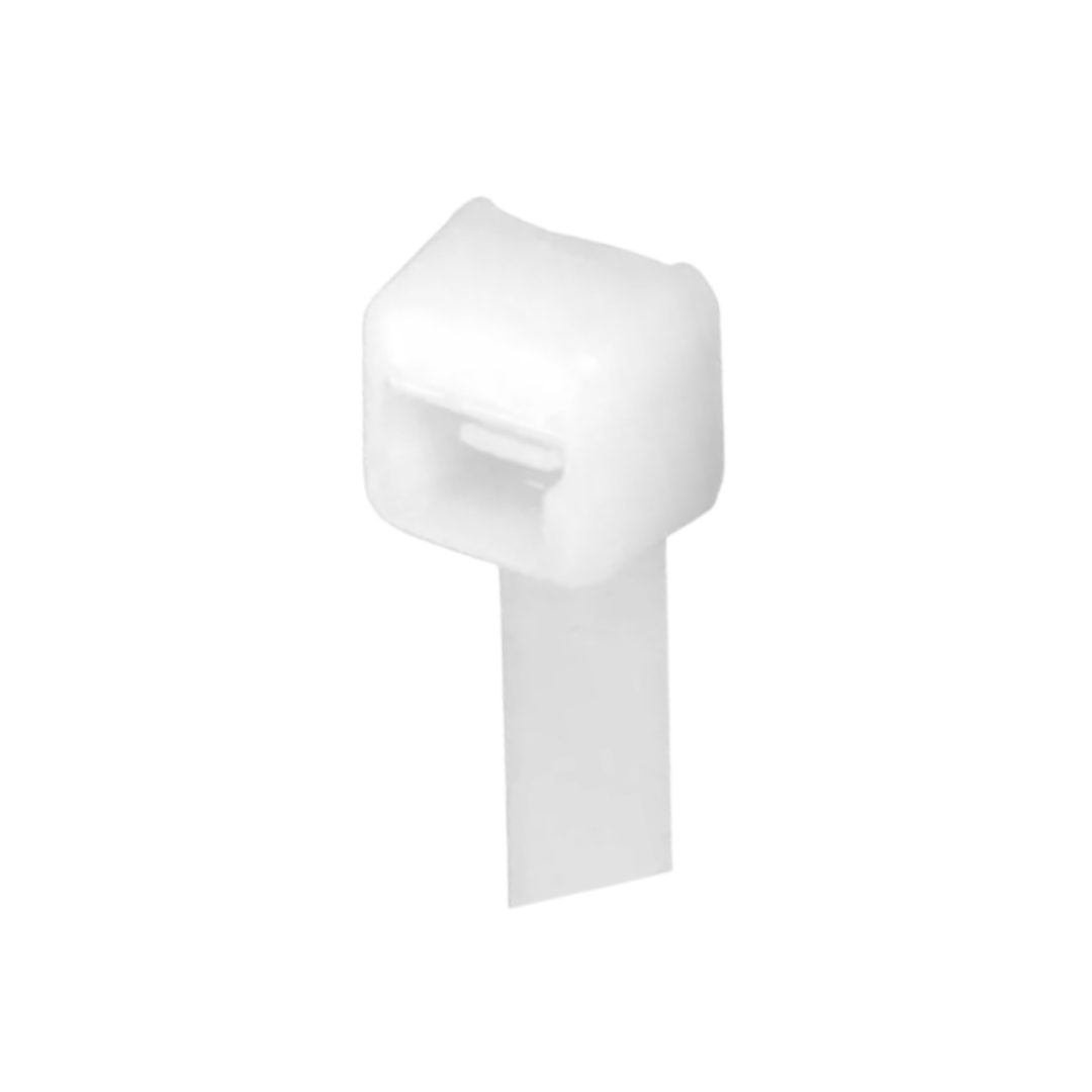 Heavy Duty Locking Nylon Cable Tie 4.8" – 50 lb Tensile Strength (Natural)