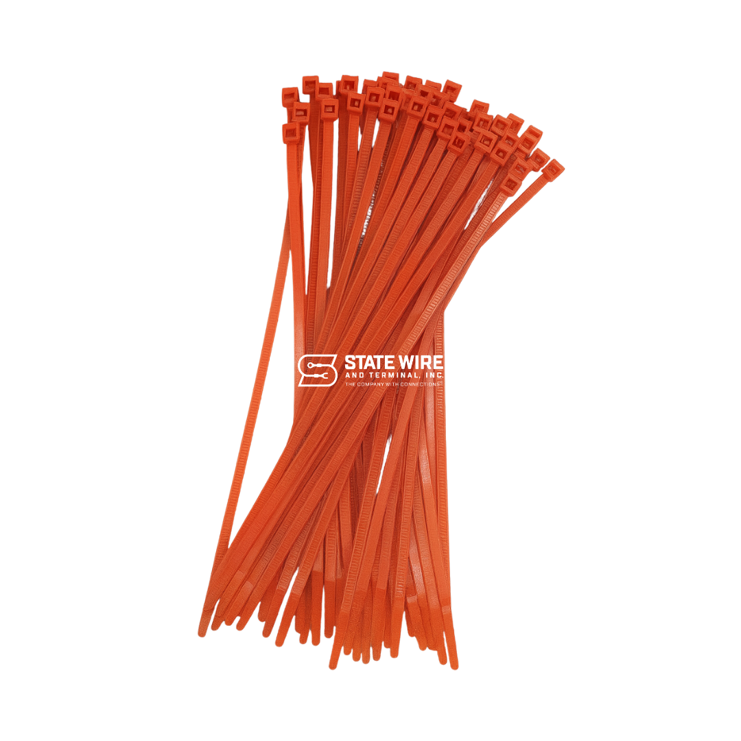 Nylon Cable Tie 14"– 50 lb Tensile Strength (Orange)
