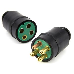 4-Way Plastic Male & Female Trailer Connector