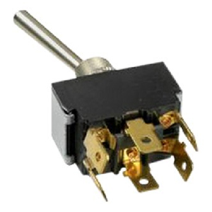 Toggle Switch – DPDT, On-Off-On, 6 Blades (Long Handle)