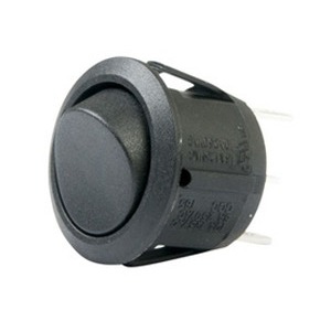 Round Rocker Switch – SPDT, On-Off, 3 Blades