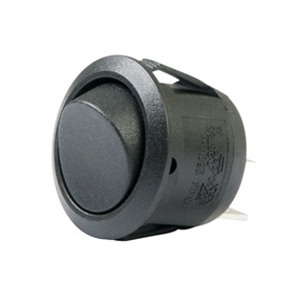 Mini Round Rocker Switch – SPST, On-Off, 2 Blades