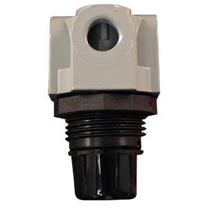 Mini Air Regulator, 1/4" NPT, Compact Inline Pneumatic Pressure Regulator, Milton S-1145