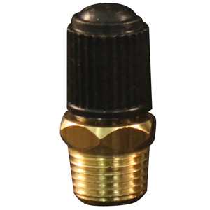 Air Compressor Tank Valve, 1/4" Male NPT with Standard Valve Core & Cap, Milton S-684-4 (2-Pack)