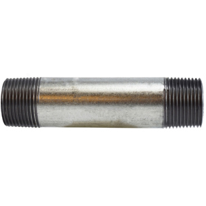 1" Galvanized Steel Close Nipple – Schedule 40, Welded, Grade B