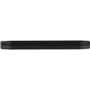 1/8" Black Steel Close Nipple – Schedule 40, Welded, Grade B