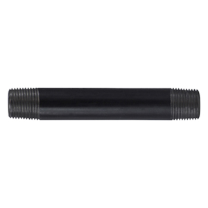 3/8" Black Steel Close Nipple – Schedule 40, Welded, Grade B