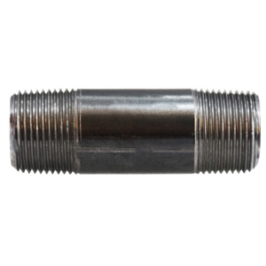 3/4" Close Black Steel Pipe Nipple – Schedule 40, Welded, Grade B