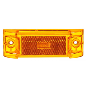 Surface-Mount 6" Rectangular PC-Rated LED Mrkr/Clrnc Light w/ Reflex - 1 Diode, Fit N' Forget M/C, 12V (Amb)