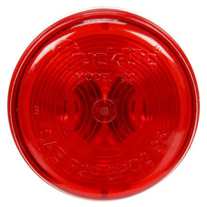 Grommet-Mount 2" Round PC-Rated Incandescent Mrkr/Clrnc Light - PL-10, 24V (Red)