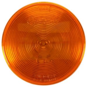 Grommet-Mount 4-1/4" Round Incandescent Front/Park/Turn Light - PL-3, 24V (Amb)