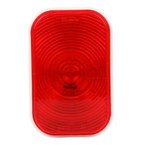 Super 45® Grommet-Mount 5-1/4" Rectangular Incandescent S/T/T Light - PL-3, 12V (Red)