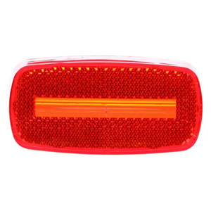 Replacement Rectangular Snap-Fit Lens for Mrkr/Clrnc Lights (Red)