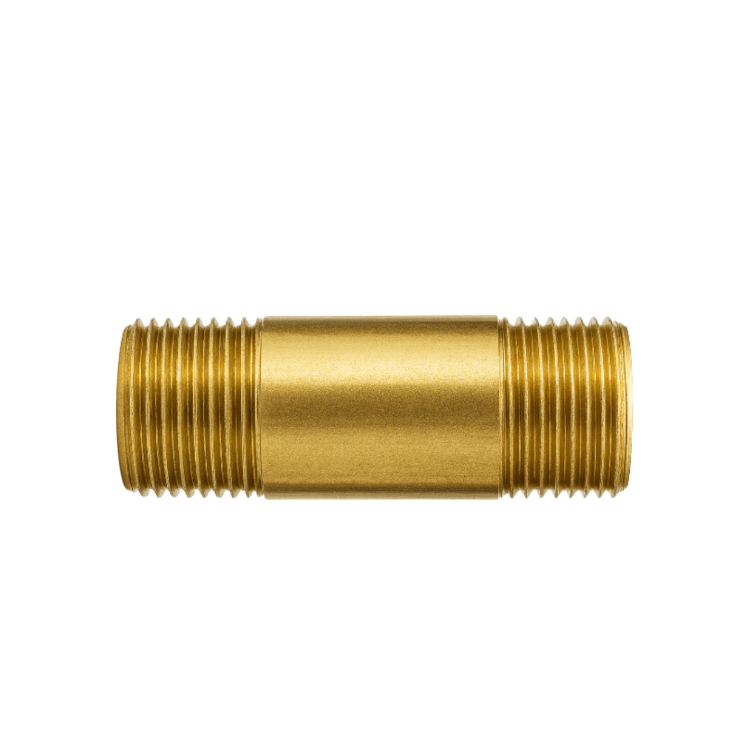 3/8" x 2" Long Brass Pipe Nipple
