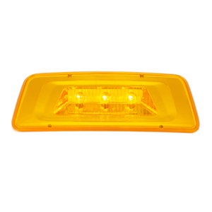 Two-Stud 6-1/4" Rectangular LED Park/Turn Signal Light - 3 Diodes (Amb)