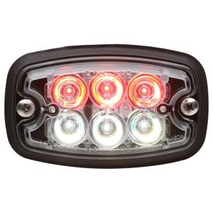 Super-LED® Surface-Mount Split-Color Directional LED Warning Light - Class I, 12-24V (Red/Wht)