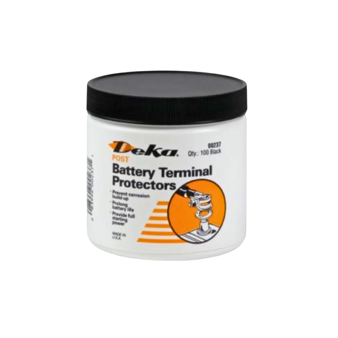 East Penn Deka Top Post Terminal Protectors, Jar of 100 Black