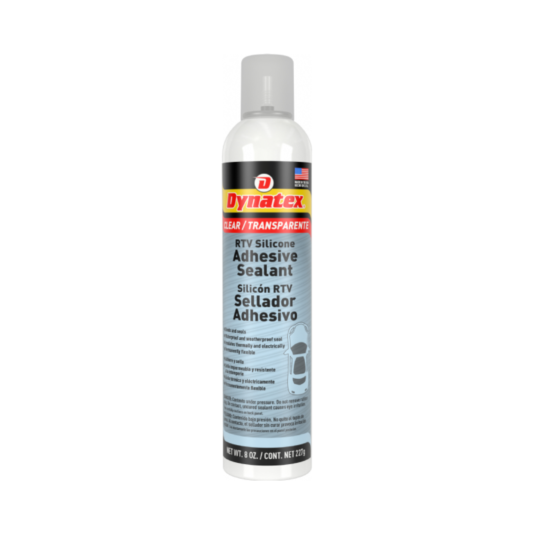 Clear RTV Silicone Adhesive Sealant, 8 oz Can