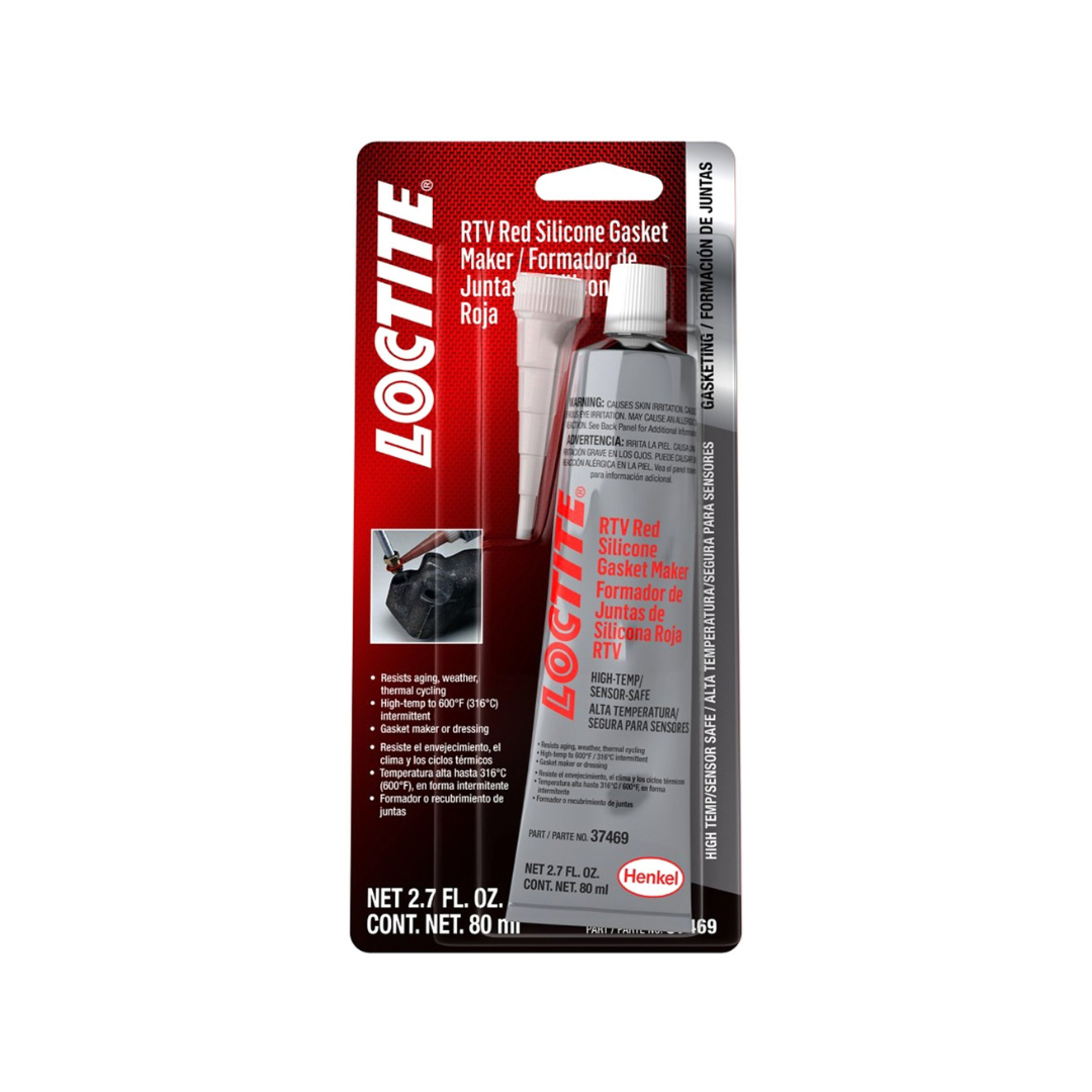 Red High-Temp RTV Silicone, 80 mL Tube
