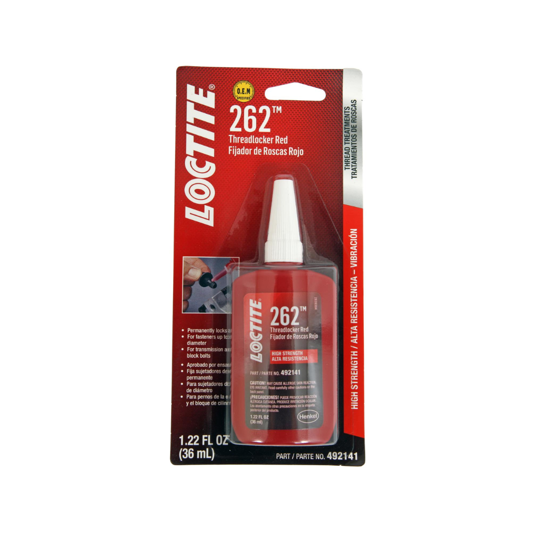 Red High Strength Threadlocker 262, 36 mL Bottle