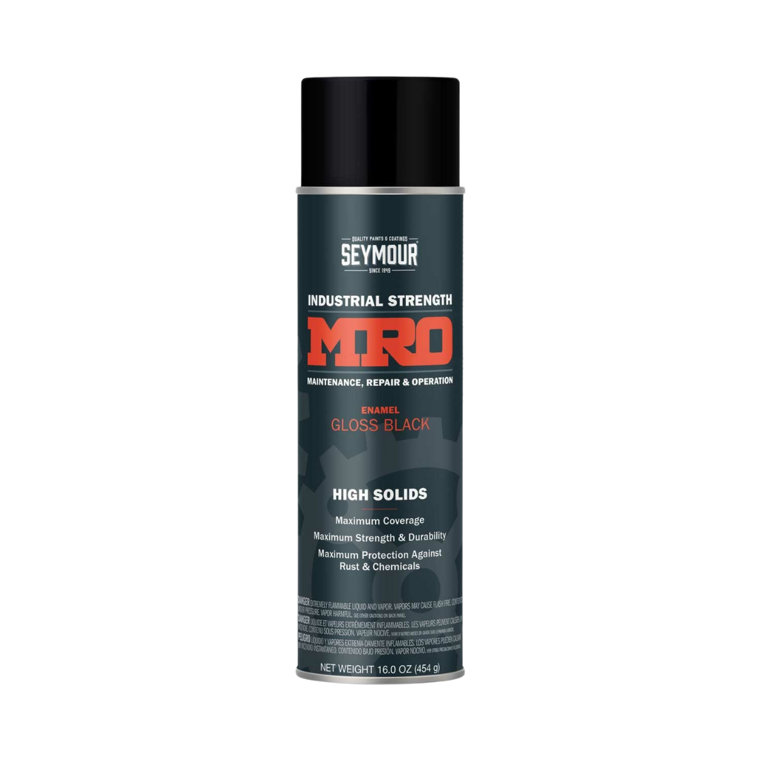 Seymour MRO Gloss Black High-Solids Spray Paint