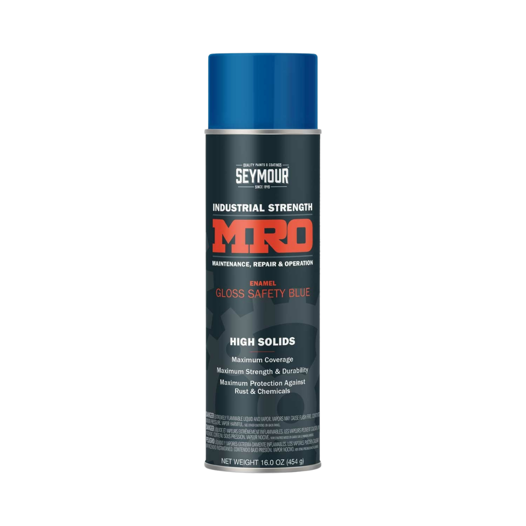 Seymour MRO High-Solids Safety Blue Enamel Spray