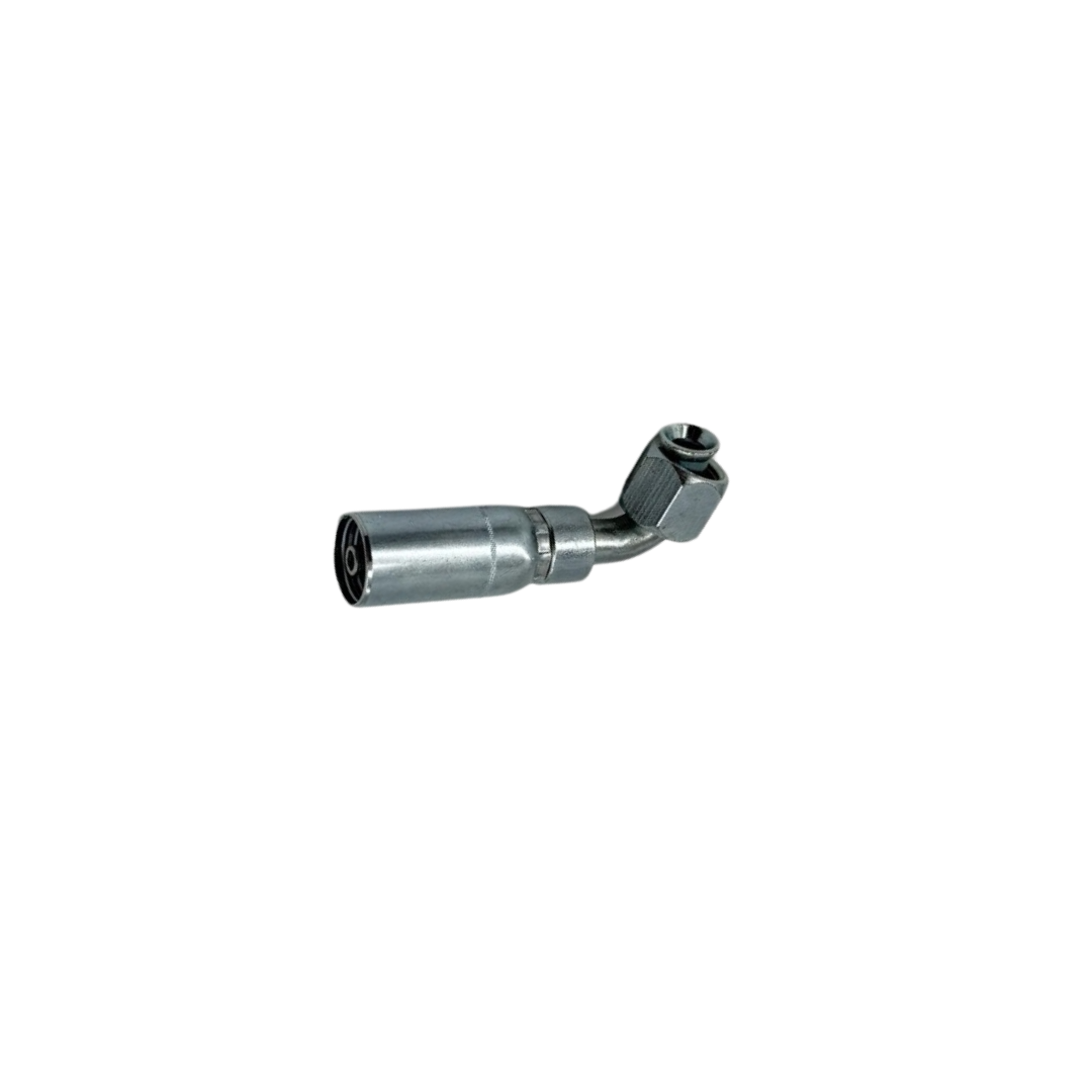 JIC 37° Female 90° Swivel Elbow – 1/4" Hose, 9/16"-18 Thread, Carbon Steel