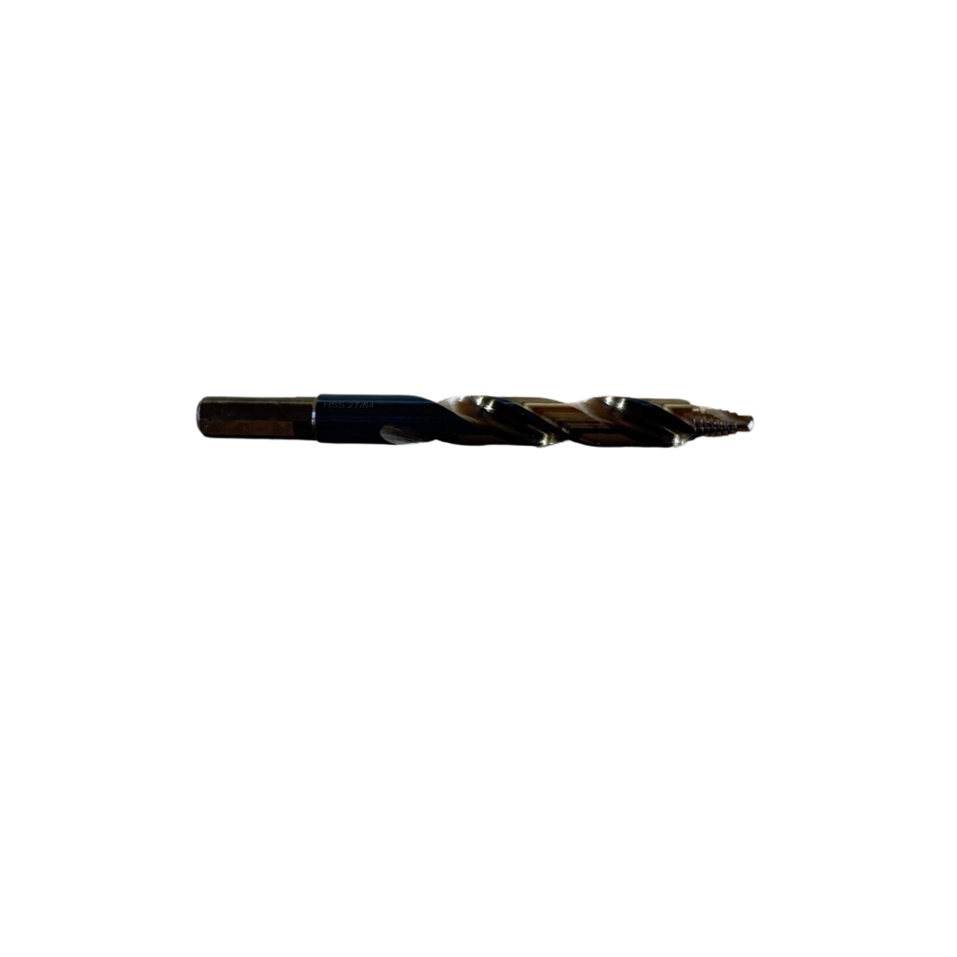 29/64" Blitz-Storm Mechanics Length Step Point Drill Bit – 3/8" Reduced Shank – Black & Gold